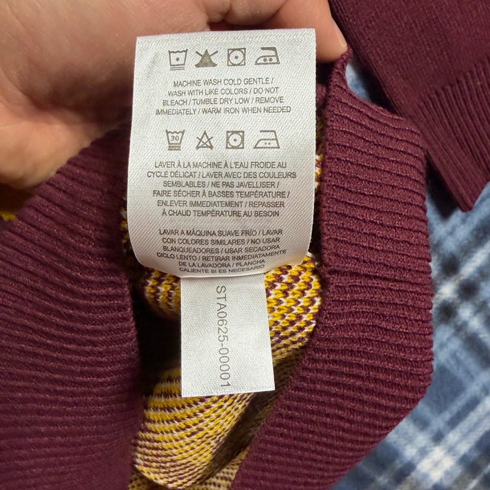 NFL Washington Commanders Ugly Christmas Sweater Mens XL Burgundy Gold New Tags - Picture 4 of 7